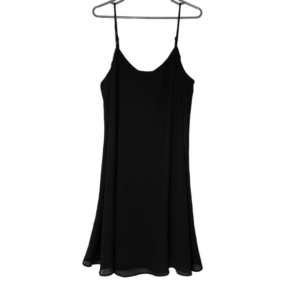 SHOW Me Your Mumu Maternity Circus Dress Black Chiffon size L - Picture 4 of 9